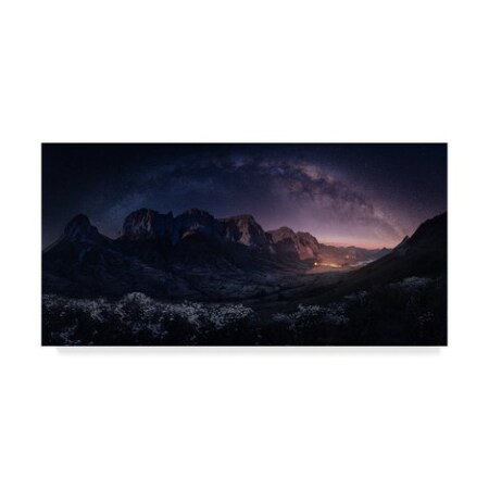 Trademark Fine Art Sergio Abevilla 'The Memory Of My Thumbs' Canvas Art, 16x32 1X07225-C1632GG